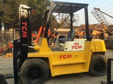 TCM FD100 Used All Terrain Forklift , 10 Ton Industrial Forklift Truck