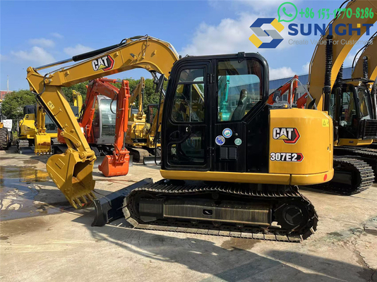 Piccole macchine giapponesi di seconda mano CAT Caterpillar 307E escavatore a basso carico usato Caterpillar CAT 307E escavatore