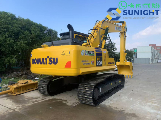 Escavatore originale Komatsu PC200 Ore di lavoro ridotte Escavatore a trascinatore Komatsu usato / Escavatore Komatsu usato