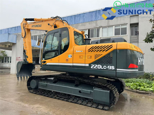 Hyundai Crawler R220LC-9S Used Excavator Engine Potente R220LC R220 220 20 Ton Digger